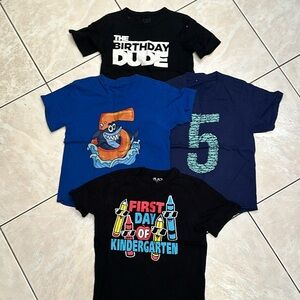 Boys celebration T-shirts, get all four!
